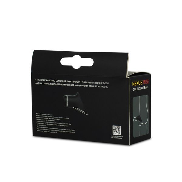 Ерекційне кільце Nexus Rise Cock and Ball Sling, для члена та яєчок, дуже широке SX1342 фото