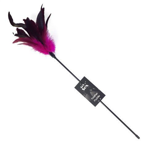 Лоскітка з пером півня Art of Sex &ndash; Feather Paddle, темно-рожева SO6611 фото