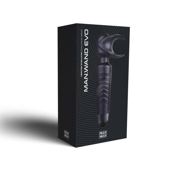 Мастурбатор-вібромасажер Manwan MAN.WAND EVO Black Plum, чудово для пар, вібромінет SX1383 фото