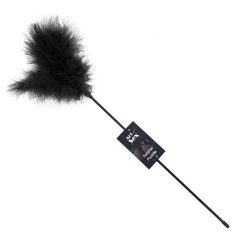 Лоскітка з пером індика Art of Sex &ndash; Feather Paddle, чорна SO6616 фото