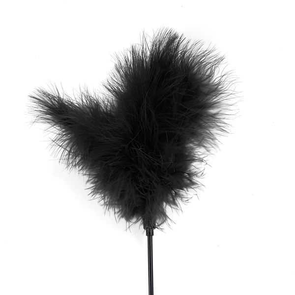 Лоскітка з пером індика Art of Sex &ndash; Feather Paddle, чорна SO6616 фото