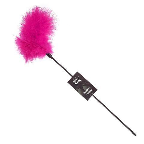 Лоскітка з пером індика Art of Sex &ndash; Feather Paddle, темно-рожева SO6617 фото