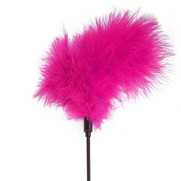 Лоскітка з пером індика Art of Sex &ndash; Feather Paddle, темно-рожева SO6617 фото