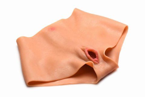 Накладна вагіна Master Series Silicone Vagina + Butt Panties - Medium SX1189 фото
