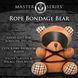 Плюшевий ведмедик ROPE Teddy Bear БДСМ у шкіряній масці та обв&rsquo;язці, 22x16x12 см SO9816 фото 4