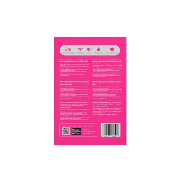 Смарт-віброяйце Lovense Lush 4, дуже потужне, швидке заряджання, LED-підсвічування SX2291 фото
