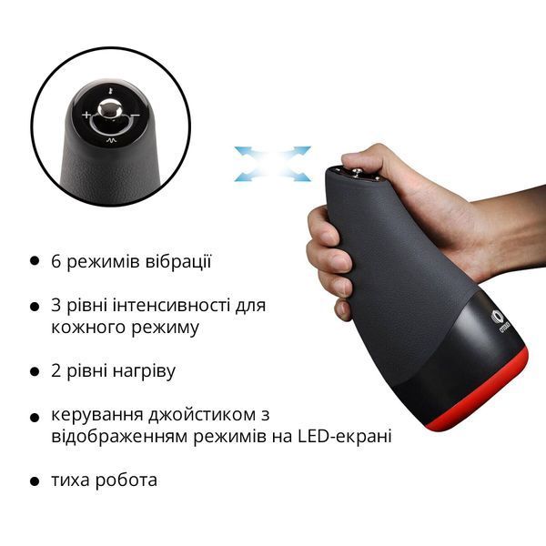 Преміальний мастурбатор Otouch CHIVEN 3, 6 режимів, 3 рівні інтенсивності, підігрів, джойстик SO9382 фото