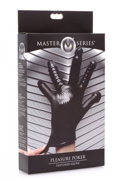 Рукавичка з різними текстурами Master Series Pleasure Poker Textured Glove SX1183 фото