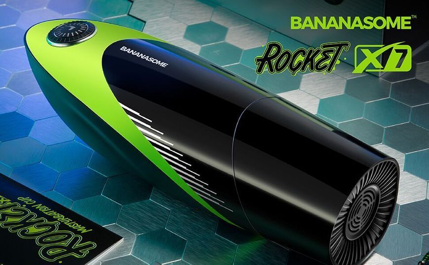 Смарт-мастурбатор BANANASOME ROCKET X7, вібрації, стискання, імітація фрикцій, підігрів SX2329 фото